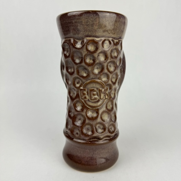 RARE Munktiki EEK Vintage Tiki Mug 7” Brown Drip Glaze 2001 #80 Paul Nielsen - Picture 4 of 10